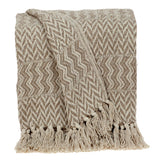 Parkland Collection Alma Transitional Brown 52 X 67 Woven Handloom Throw
