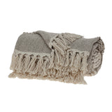Parkland Collection Neil Eclectic Beige 52 X 67 Woven Handloom Throw