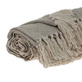 Parkland Collection Ishan Eclectic Beige 52 X 67 Woven Handloom Throw