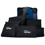 19V69 Italia Packing Cubes Travelers' Luggage Organizer Kit (Black)