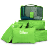 19V69 Italia Packing Cubes Travelers' Luggage Organizer Kit (Green)