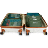 19V69 Italia Collins 6-Piece Packing Cubes Luggage Organizer (Olive Green+Tan)