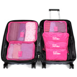 19V69 Italia Packing Cubes Travelers' Luggage Organizer Kit (Pink)