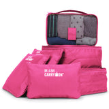 19V69 Italia Packing Cubes Travelers' Luggage Organizer Kit (Pink)