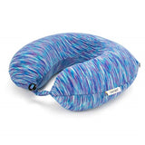 19V69 Italia Space Dye Memory Foam Travel Pillow/Neck Pillow (Teal/White)