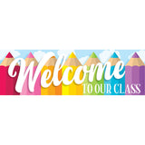 Magnetic Welcome Banner, Colored Pencils