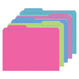 Mini File Folders, Galactic Colors, Pack of 25