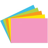 Index Cards Blank 4 x 6, Brite Assorted, Pack of 100