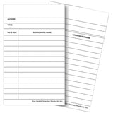 Library Cards, White, Pack of 500