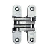 Soss 21626 1 x 4.625 in. Heavy Duty Invisible Hinge for 1.375 in. Doors Bright Chrome