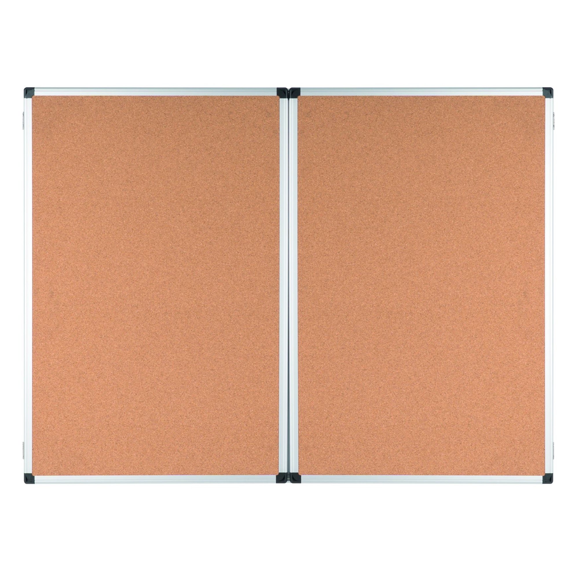 Industrial Trio Dry-Erase Board, Cork Outside/Magnetic Dry-Erase Surface Inside