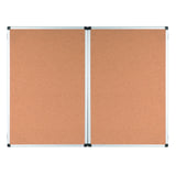 Industrial Trio Dry-Erase Board, Cork Outside/Magnetic Dry-Erase Surface Inside