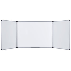 Industrial Trio Dry-Erase Board, Cork Outside/Magnetic Dry-Erase Surface Inside