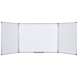 Industrial Trio Dry-Erase Board, Cork Outside/Magnetic Dry-Erase Surface Inside