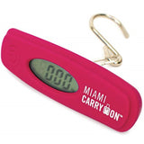 19V69 Italia Digital Luggage Scale With Hook - Up To 110 Lbs. (Hot Pink)