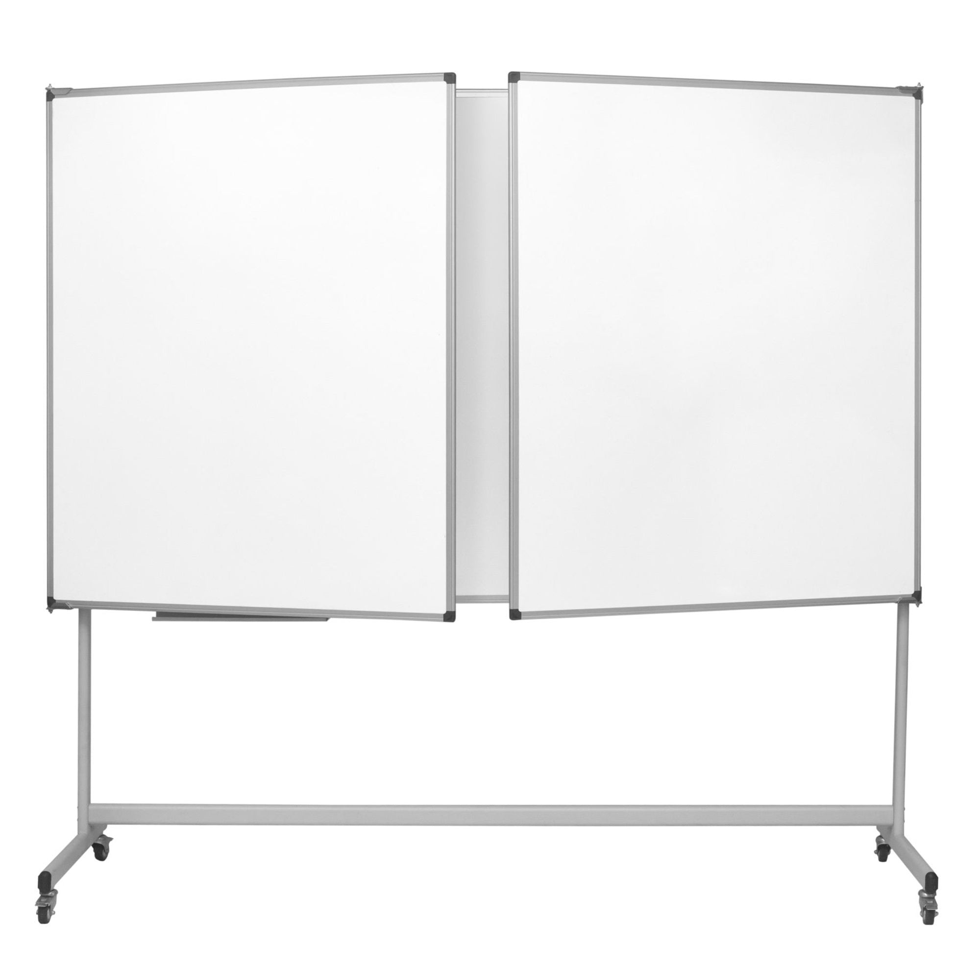 Industrial Mobile Magnetic Trio Dry-Erase Board Easel
