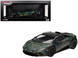 Lamborghini Huracan Sterrato AllTerrain BOSCO Green Camouflage 1/18 Model Car by Top Speed