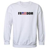 Graphic Crewneck, Freedom, White, 2X