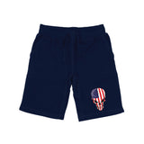 Graphic Shorts, Skull Flag, Navy, 2X
