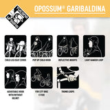 Tucano Urbano - Bicycle Rain Cape - GARIBALDINA OPOSSUM® - Dove–Grey