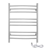 Riviera Towel Warmer, Brushed, Dual Connection, 9 Bars