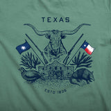 Texas Crest Pocket T-Shirt - Pine