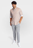 The Go Big Stripe Long Sleeve Tech Shirt - Espresso