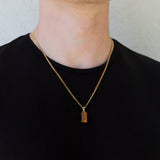 Tiger Eye Stone Necklace Set