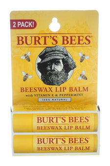 Beeswax Lip Balm Twin Pack By Burt'S Bees For Unisex - 2 X 0.15 Oz Lip Balm