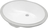 Sulu Undermount Ceramic Basin Sink, Glossy White