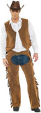 cowboy chaps and Vest Mens costume XX Large