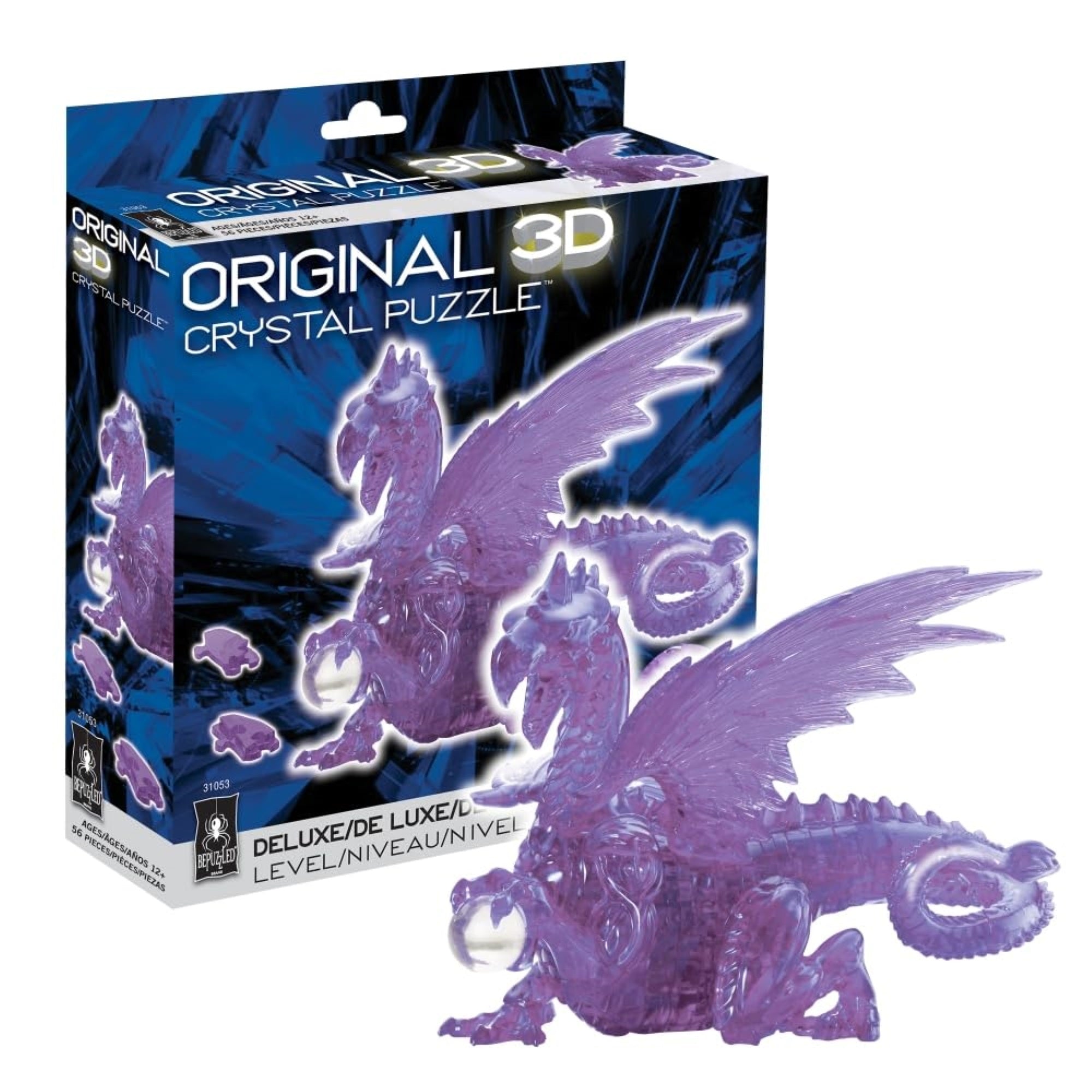 Bepuzzled | Dragon Deluxe Original 3D Crystal Puzzle, Ages 12 And Up