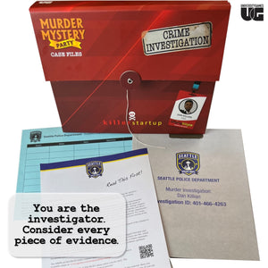 Murder Mystery Party Case Files: Killer Startup For 1 Or More Players Ages 14 And Up