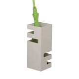 Landolt Freestanding Square Umbrella Stand Rack, White Plastic