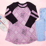 Butterflies & Diamonds Jersey Top