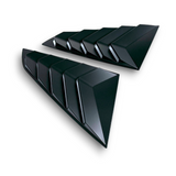 JSD Sport Quarter Window Louvers for 15-23 Mustang Fastback; Matte Black