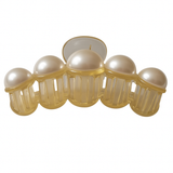 Rounded Pearl Claw Hair Clip