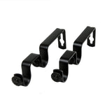 13/16 Inch Rod Double Bracket Pair - Black