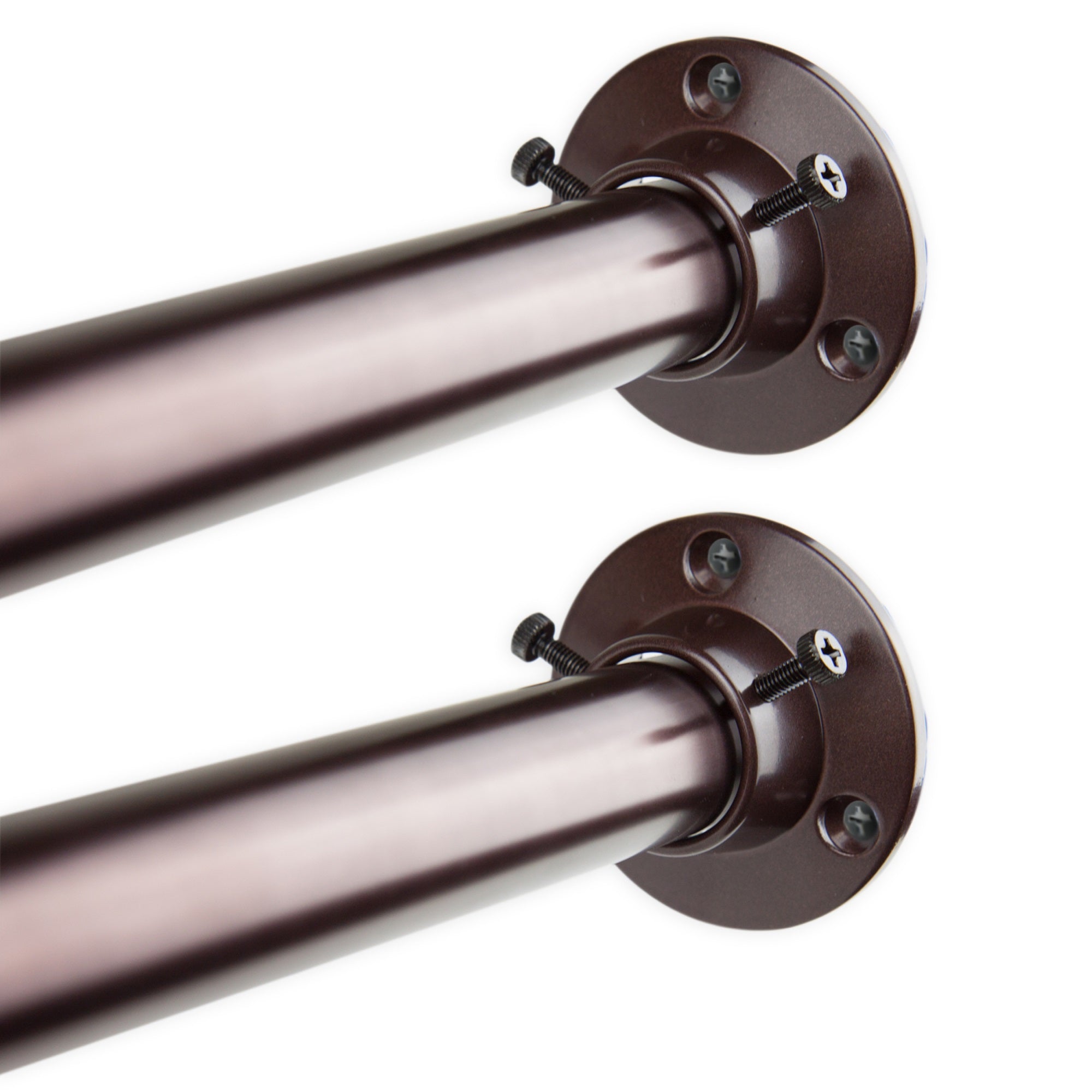 1 Inch Adjustable 48-84 Room Divider/Closet Rod (Rod And Socket Set) - Bronze