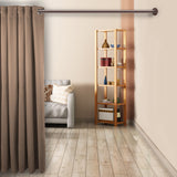 1 Inch Adjustable 48-84 Room Divider/Closet Rod (Rod And Socket Set) - Bronze