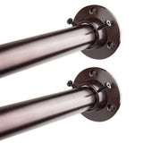 1 Inch Adjustable 48-84 Room Divider/Closet Rod (Rod And Socket Set) - Bronze
