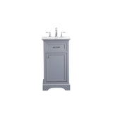 19 in. Single Bathroom Vanity set in light grey
