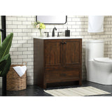 30 Inch Single Bathroom Vanity In Expresso