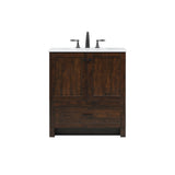 30 Inch Single Bathroom Vanity In Expresso