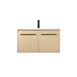 36 inch single bathroom vanity in maple