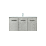 40 inch single bathroom vanity in concrete grey
