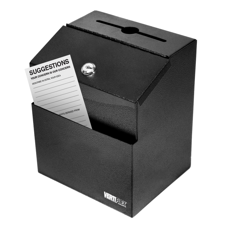 Steel Suggestion Box, Black