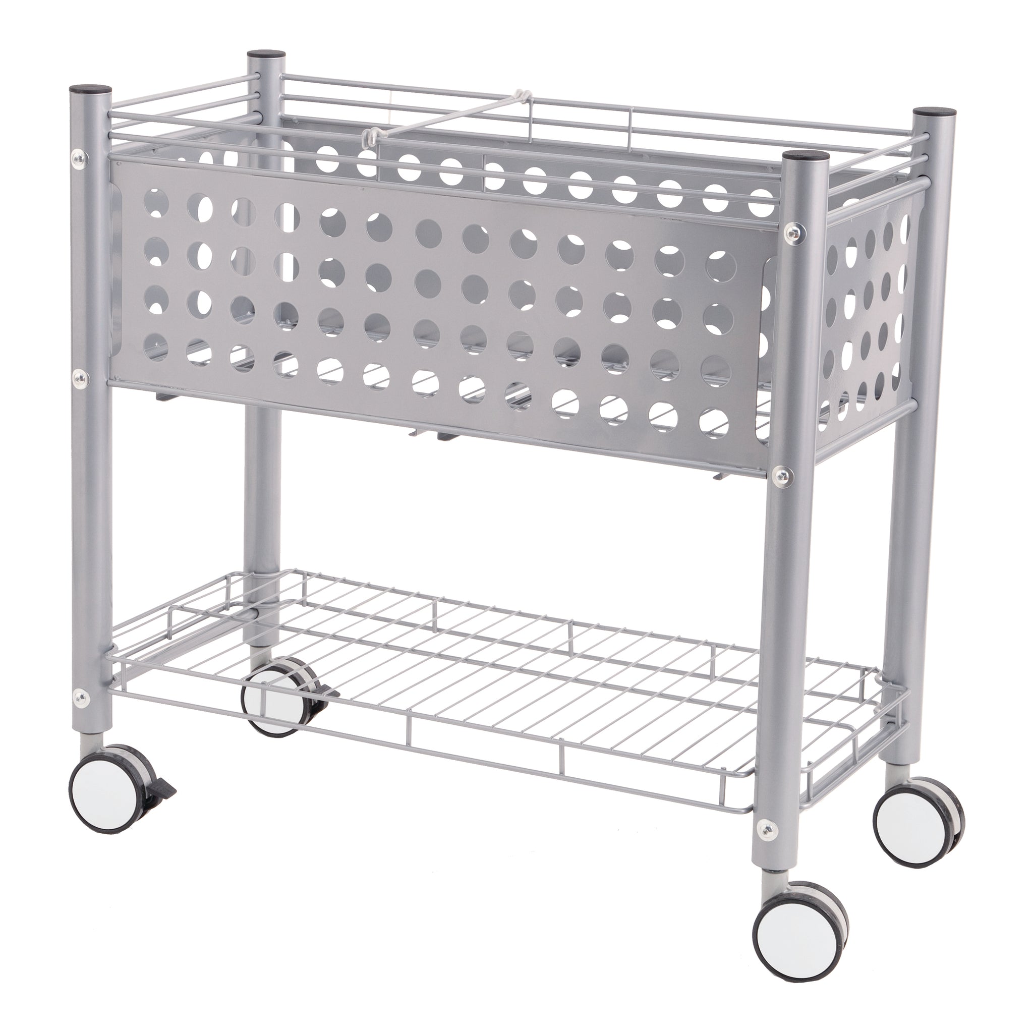 Vertiflex File Cart With Open Top, Matte Gray