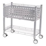 Vertiflex File Cart With Open Top, Matte Gray