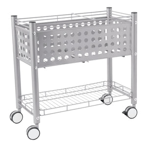 Vertiflex File Cart With Open Top, Matte Gray